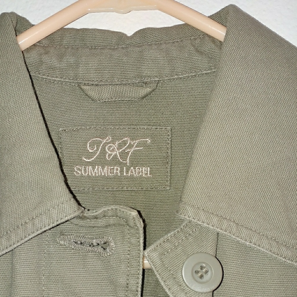 Small green trench coat